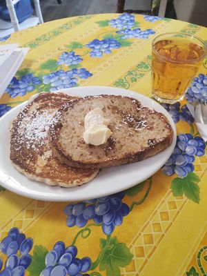 Pancake and French toast...Part 1 of the Garfield at The Black Cat Cafe in Devon