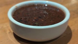 Salsa (they use a lot of cilantro) at Cantina Laredo in Jacksonville