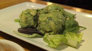 Guacamole (they use a lot of cilantro) at Cantina Laredo in Jacksonville