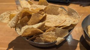 Tortilla chipd at Cantina Laredo in Jacksonville