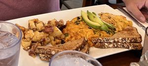 Vegan Madrid omelette. yum!   at Wally's in Surf City