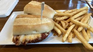 “Chicken” parm   at Wally's in Surf City