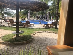 The pool, which non residents can use for a small amount of money at Mango Bay Resort in Phu Quoc