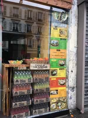 Menu at Take Otac in Paris