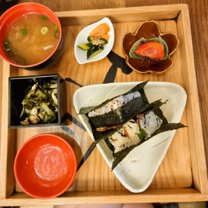 Onigiri Bento Box at Mari's MetchaMatcha Wasyoku in Vienna
