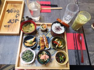 Tapas plate at Mari's MetchaMatcha Wasyoku in Vienna