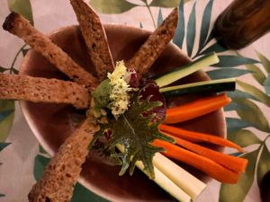 Hummus (too small) at Coco Cuina Viva in Cadaques