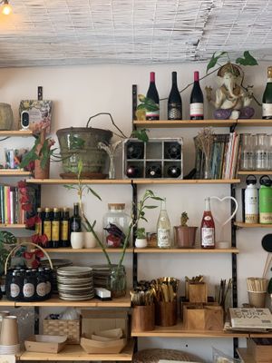 Inside the cafe  at Coco Cuina Viva in Cadaques