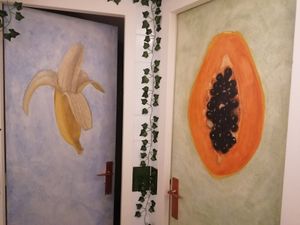 Vegé jusqu'aux WC 😁 at Coco Cuina Viva in Cadaques