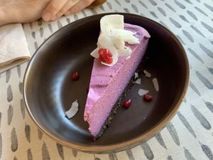 Vegan Cheesecake  at Coco Cuina Viva in Cadaques