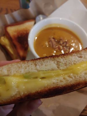 Vegan Grilled cheese with avocado at The Lobby in Huntingtown