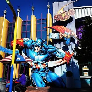 . at Universal Studios - Captain America Diner in Orlando