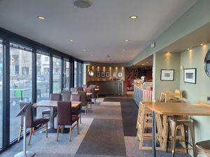 Inside + Counter #Veganuary at Galeri Café Bar in Caernarfon