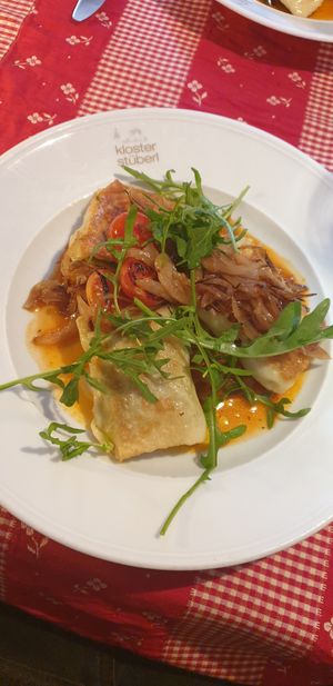 Das eine vegane Gericht. at Klosterstüberl in Fuerstenfelbruck