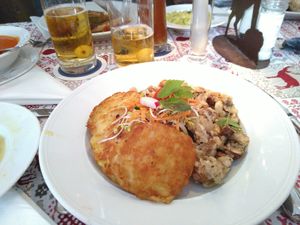 Kartoffelrösti mit Schwammerl at Klosterstüberl in Fuerstenfelbruck