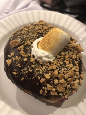 S’mores donut  at Donatsu in Los Angeles
