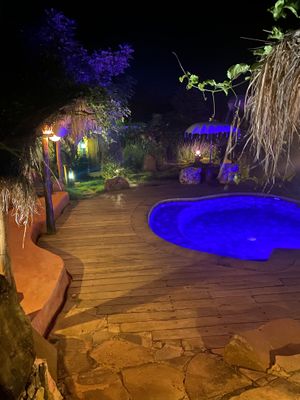 Pool near the room at Blue Earth Village in Bunutan