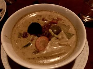 Chickpea curry  at Blue Earth Village in Bunutan