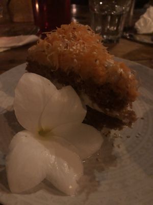 Amazing carrot cake! at Blue Earth Village in Bunutan