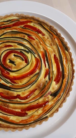 Rainbow veggie-tart at SIA Putni in Jelgava