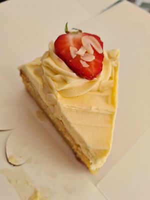 Vegan strawberry bakewell at Pixie Bakes Cakery and Coffee Shop in Tintwistle