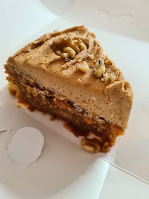 Vegan cakw at Pixie Bakes Cakery and Coffee Shop in Tintwistle