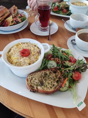 Mac and cheese at Pixie Bakes Cakery and Coffee Shop in Tintwistle