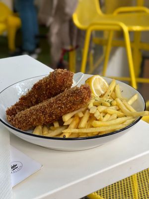 Fish and chips at Made with Laf in Bratislava