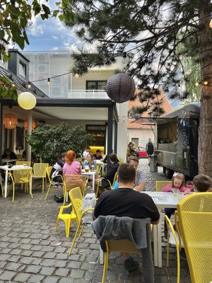 Seating area at Made with Laf in Bratislava