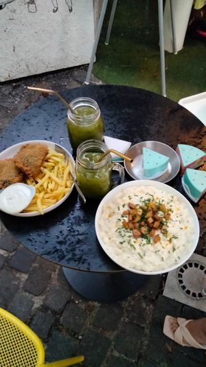 Fish and chips, nebrydzove halusky at Made with Laf in Bratislava