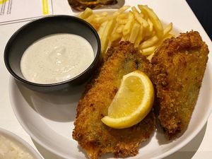 'Fish' and chips 🍤🍟 at Made with Laf in Bratislava