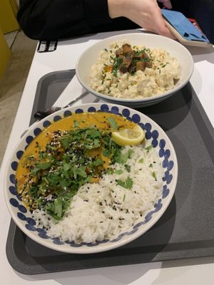 Halušky and curry  at Made with Laf in Bratislava