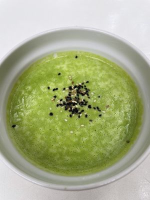Green pea soup   at Made with Laf in Bratislava