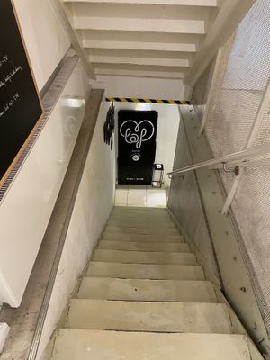 Entrance to the kitchen/counter  at Made with Laf in Bratislava