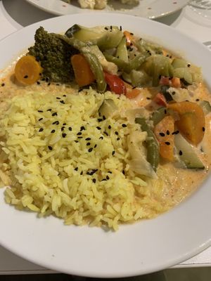 Vegetable curry at Made with Laf in Bratislava