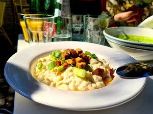 Traditional halušky. at Made with Laf in Bratislava