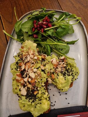 Avo toast at TINK in Ljubljana