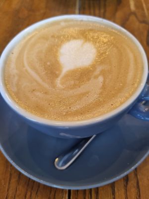 Almond flat white at TINK in Ljubljana