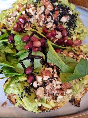 Avo toast at TINK in Ljubljana