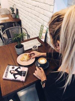 Coffee & Croissant is always a good idea! at TINK in Ljubljana