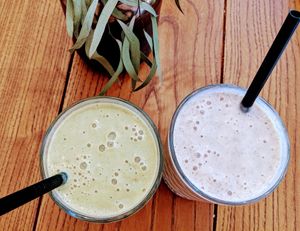 Tropical matcha and white rabbit at TINK in Ljubljana