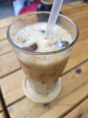 Soy latte at The Little Leaf in Cat Ba