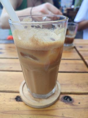 Soy latte at The Little Leaf in Cat Ba