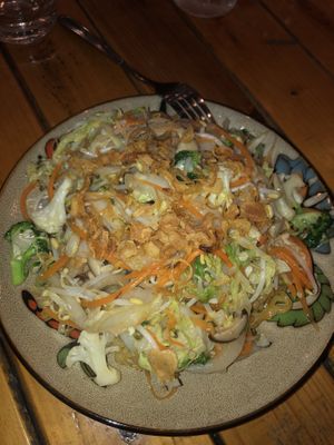 Stir fried noddles with vegetables  at The Little Leaf in Cat Ba