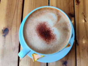 Local coffee with coconut milk at The Little Leaf in Cat Ba