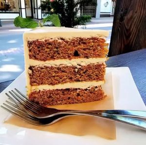 Best carrot cake on the planet. Allllll vegan.  at Modern Shaman in Whittier