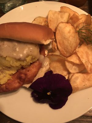 Amazing chickun sandwich  at Modern Shaman in Whittier