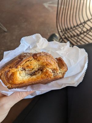 Banana walnut croissant at Hazel & Jade Bakery in San Diego