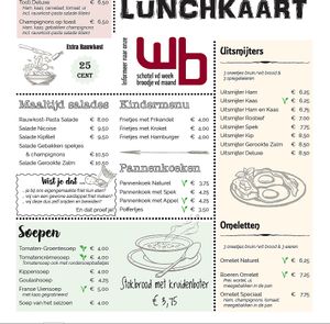 Part of their menu 2 at Witte Broodje in Geleen