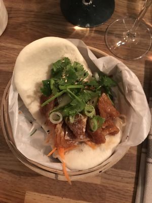 Bao with fried tofu at Magnolia in Stockholm